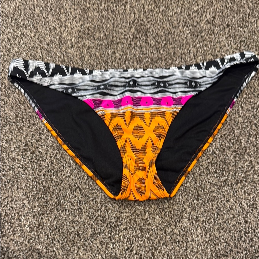 Athleta Orange and Pink Bikini Swim